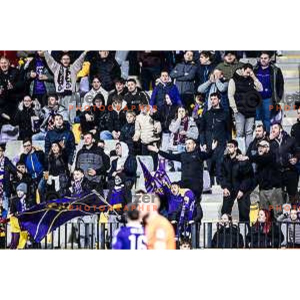 in action during Slovenian Cup 2024/25 quarter-finals football match between Maribor and Celje in Ljudski vrt, Maribor, Slovenia on April 2, 2025. Photo: Jure Banfi
