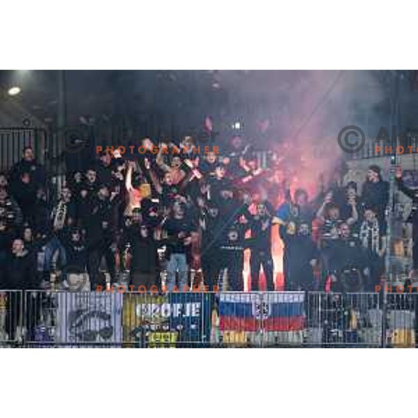 in action during Slovenian Cup 2024/25 quarter-finals football match between Maribor and Celje in Ljudski vrt, Maribor, Slovenia on April 2, 2025. Photo: Jure Banfi