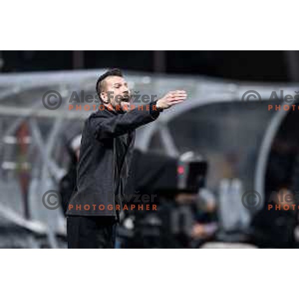Bostjan Cesar, head coach of Maribor during Slovenian Cup 2024/25 quarter-finals football match between Maribor and Celje in Ljudski vrt, Maribor, Slovenia on April 2, 2025. Photo: Jure Banfi