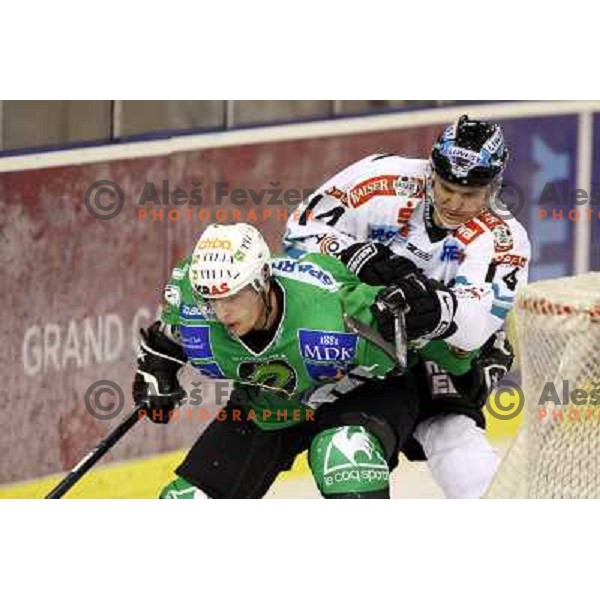 Music at ice-hockey game Tilia Olimpija-EHC Liwest Linz in round 6 of EBEL league, played in Ljubljana (Slovenia) 2.10.2008.EHC Liwest Linz won after penalty shot-out. 