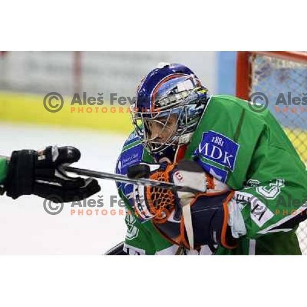 Morrison at ice-hockey game Tilia Olimpija-EHC Liwest Linz in round 6 of EBEL league, played in Ljubljana (Slovenia) 2.10.2008.EHC Liwest Linz won after penalty shot-out. 