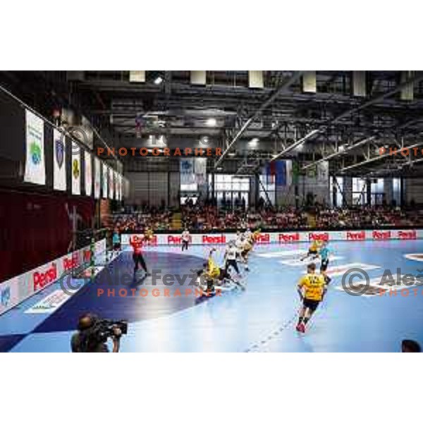Dvorana Kodeljevo during Semifinal of Slovenian Handball Cup between LL Grosist Slovan and Gorenje Velenje in Ljubljana, Slovenia on April 4, 2025. Photo: Filip Barbalic