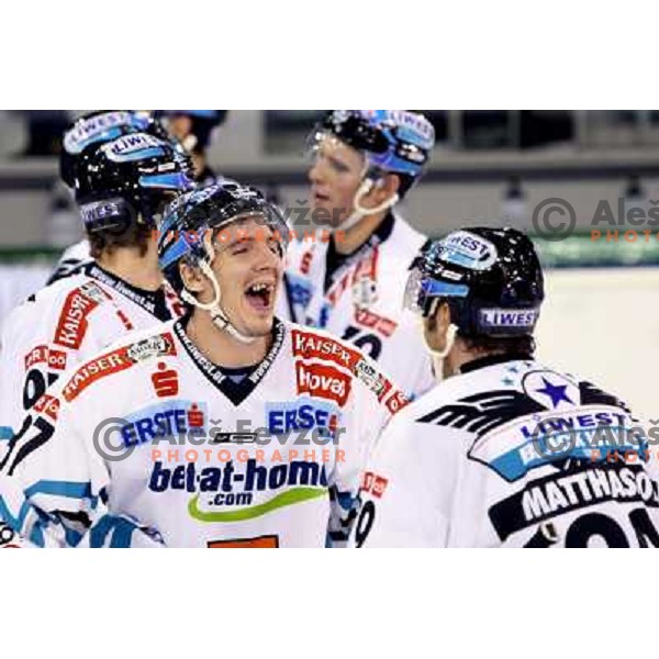 at ice-hockey game Tilia Olimpija-EHC Liwest Linz in round 6 of EBEL league, played in Ljubljana (Slovenia) 2.10.2008.EHC Liwest Linz won after penalty shot-out. 