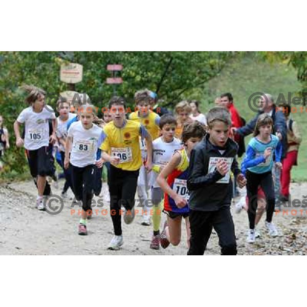 Kids at 29th edition of Smarna Gora Race -final of WMRA Grand Prix in Ljubljana, Slovenia 4.10.2008 
