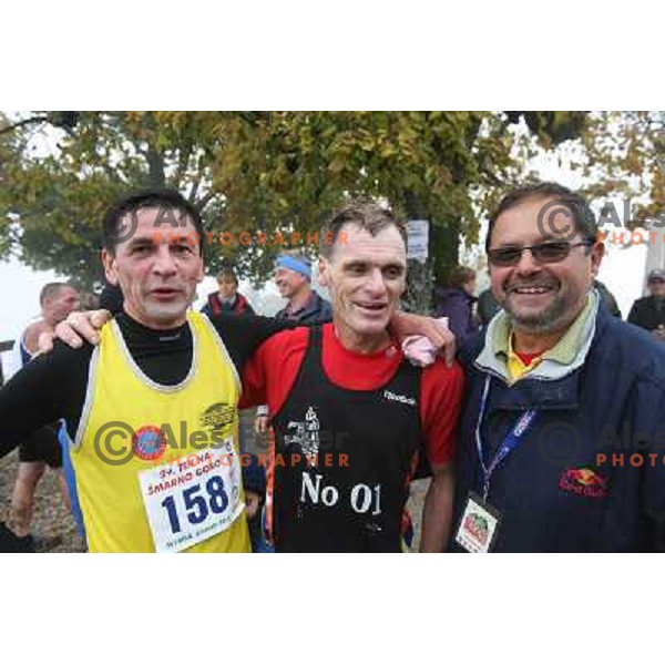 Rado Urh, Franci Teraz , Miha Ledinek at 29th edition of Smarna Gora Race -final of WMRA Grand Prix in Ljubljana, Slovenia 4.10.2008 