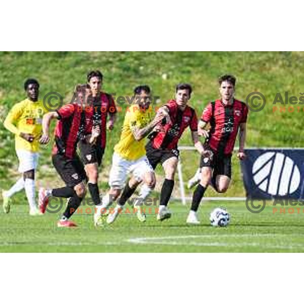 Jakoslasv Stankovic in action during Prva liga Telemach 2024/2025 football match between Primorje and Bravo Big Bang in Ajdovscina, Slovenia on April 10, 2025
