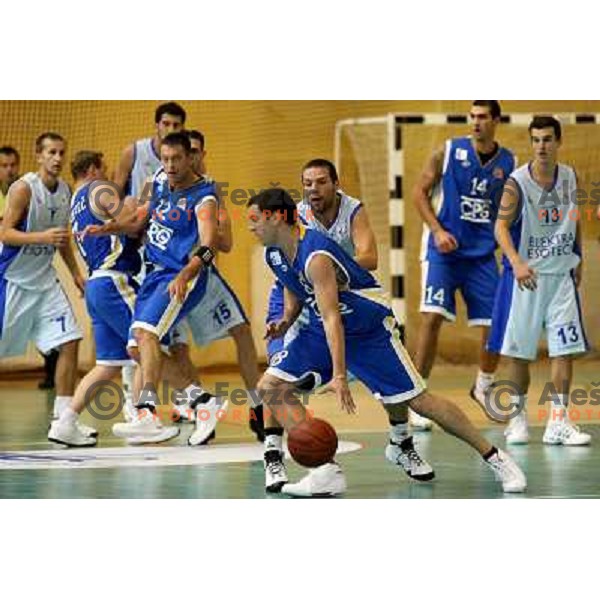 LIkar and Novak at basketball match Elektra- Nova Gorica in UPC league, played in Sostanj 4.10.2008. 
