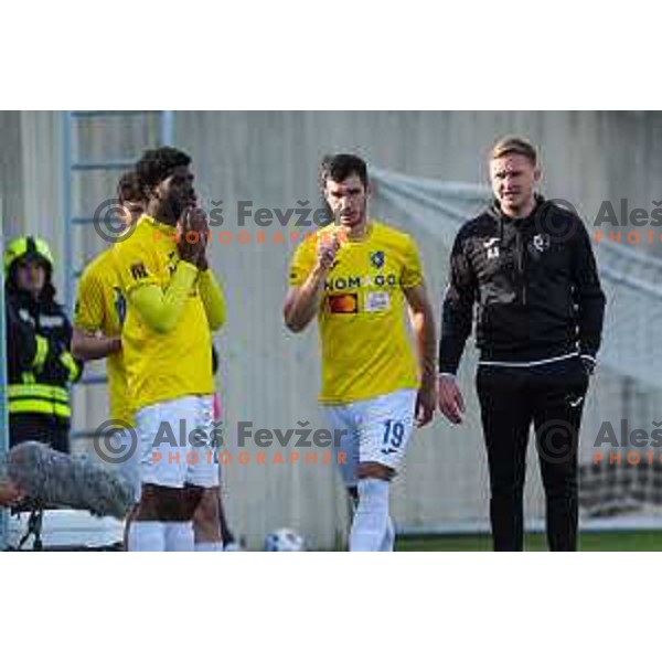 Ales Arnol, head coach of Bravo during Prva liga Telemach 2024/2025 football match between Primorje and Bravo Big Bang in Ajdovscina, Slovenia on April 10, 2025