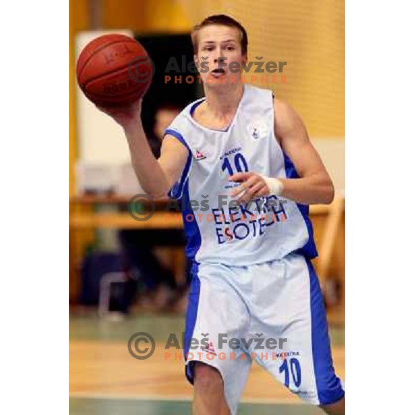 Mravljak at basketball match Elektra- Nova Gorica in UPC league, played in Sostanj 4.10.2008. 