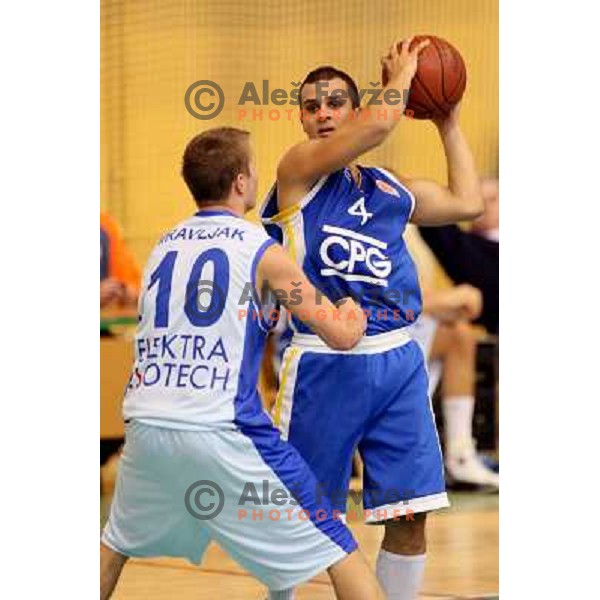 Perko (4) at basketball match Elektra- Nova Gorica in UPC league, played in Sostanj 4.10.2008. 