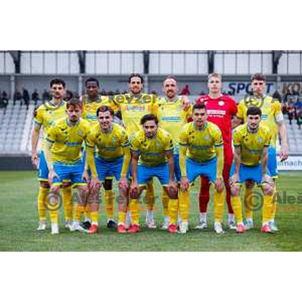 in action during Prva liga Telemach 2024/2025 football match between Koper and Primorje at Bonifika Stadium in Koper, Slovenia on April 13, 2025