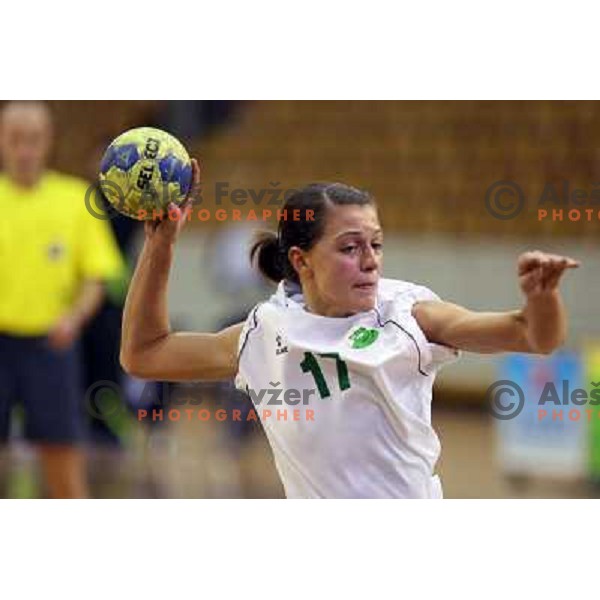 Mirjana Gojkovic at handball match RK Olimpija- RK Sava Kranj, played in Hala Tivoli, Ljubljana 4.10.2008. RR Olimpija won the match 50:18 