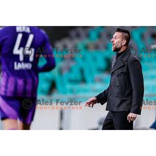 Bostjan Cesar, head coach of Maribor during Prva liga Telemach 2024/2025 football match between Bravo Bing Bang and Maribor in Ljubljana, Slovenia on April 13, 2025