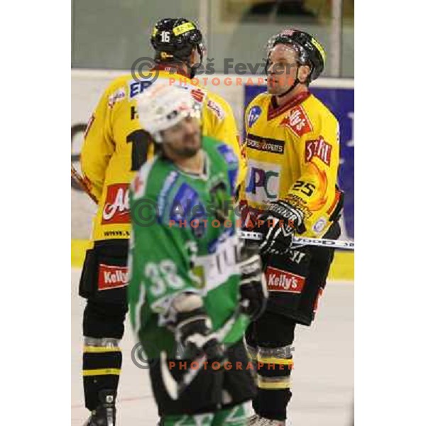 Gratton scored fourth goal at ice-hockey match Tilia Olimpija-Vienna Capitals in round 7 of EBEL league, played in Hala Tivoli, Ljubljana, Slovenia 5.10.2008. Vienna Capitals won the match 4:0 