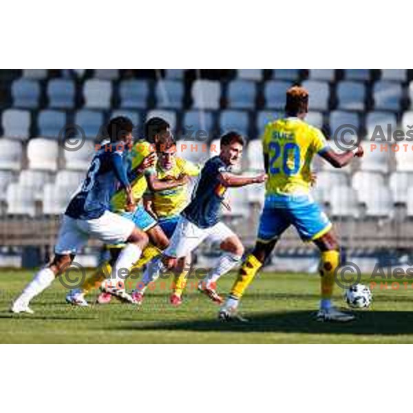 in action during Prva liga Telemach 2024/2025 football match between Koper and Bravo Big Bang at Bonifika Stadium in Koper, Slovenia on April 19, 2025