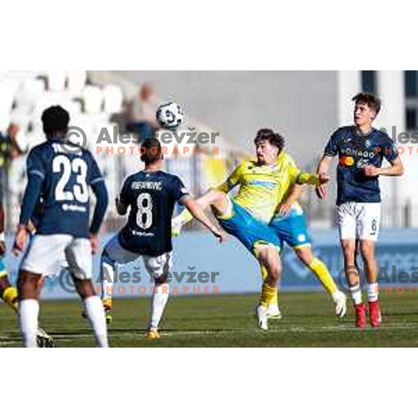 in action during Prva liga Telemach 2024/2025 football match between Koper and Bravo Big Bang at Bonifika Stadium in Koper, Slovenia on April 19, 2025
