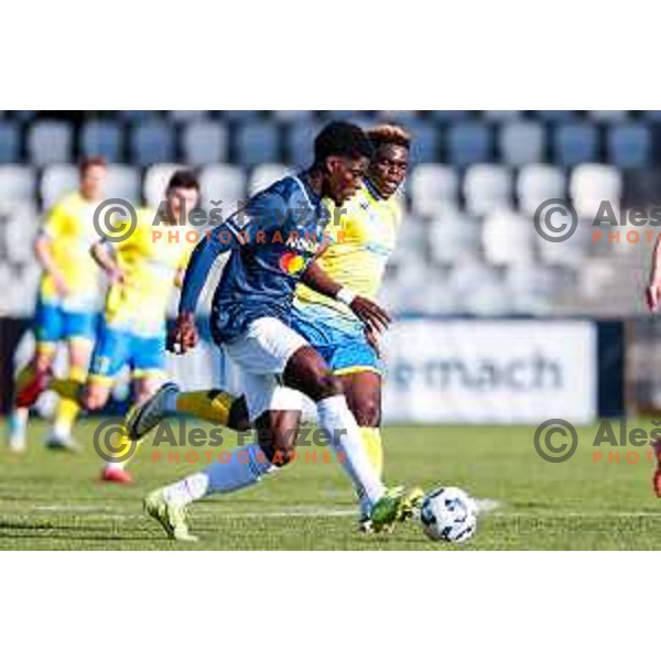 in action during Prva liga Telemach 2024/2025 football match between Koper and Bravo Big Bang at Bonifika Stadium in Koper, Slovenia on April 19, 2025