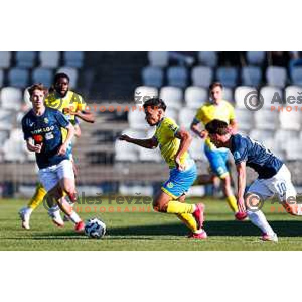 in action during Prva liga Telemach 2024/2025 football match between Koper and Bravo Big Bang at Bonifika Stadium in Koper, Slovenia on April 19, 2025