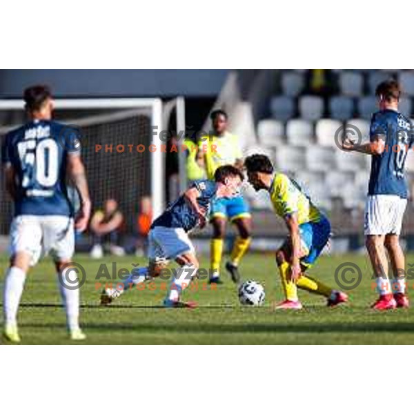 in action during Prva liga Telemach 2024/2025 football match between Koper and Bravo Big Bang at Bonifika Stadium in Koper, Slovenia on April 19, 2025