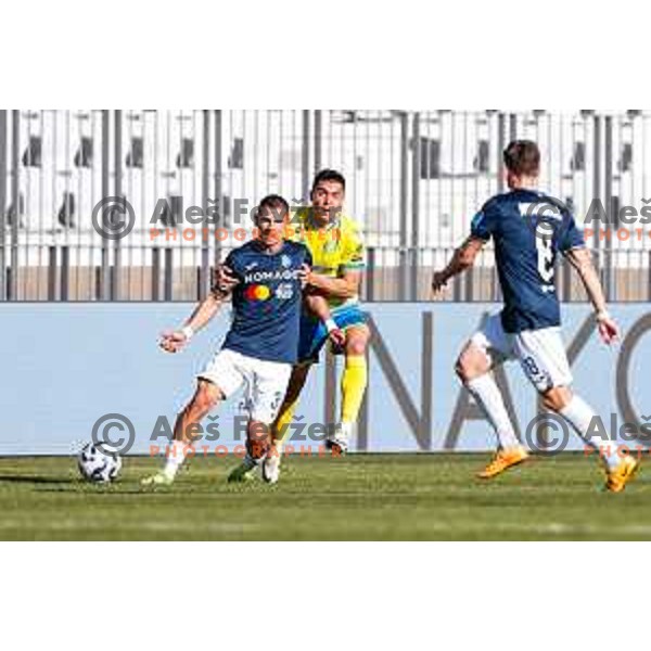in action during Prva liga Telemach 2024/2025 football match between Koper and Bravo Big Bang at Bonifika Stadium in Koper, Slovenia on April 19, 2025