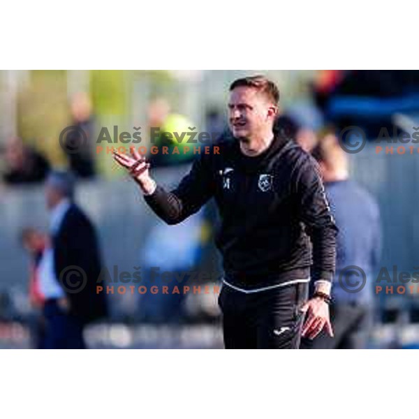 Ales Arnol, head coach of Bravo during Prva liga Telemach 2024/2025 football match between Koper and Bravo Big Bang at Bonifika Stadium in Koper, Slovenia on April 19, 2025