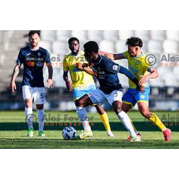 in action during Prva liga Telemach 2024/2025 football match between Koper and Bravo Big Bang at Bonifika Stadium in Koper, Slovenia on April 19, 2025