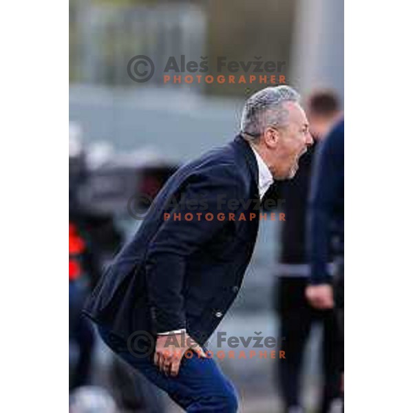 Slavisa Stojanovic, head coach of Koper during Prva liga Telemach 2024/2025 football match between Koper and Bravo Big Bang at Bonifika Stadium in Koper, Slovenia on April 19, 2025