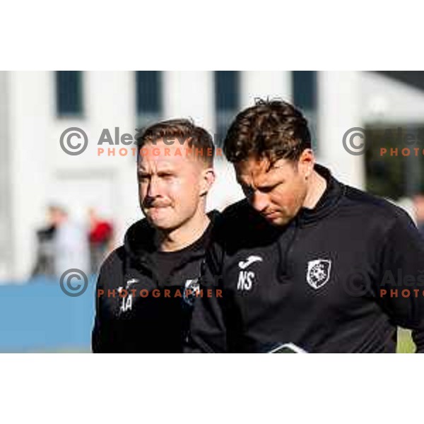 Ales Arnol, head coach of Bravo during Prva liga Telemach 2024/2025 football match between Koper and Bravo Big Bang at Bonifika Stadium in Koper, Slovenia on April 19, 2025