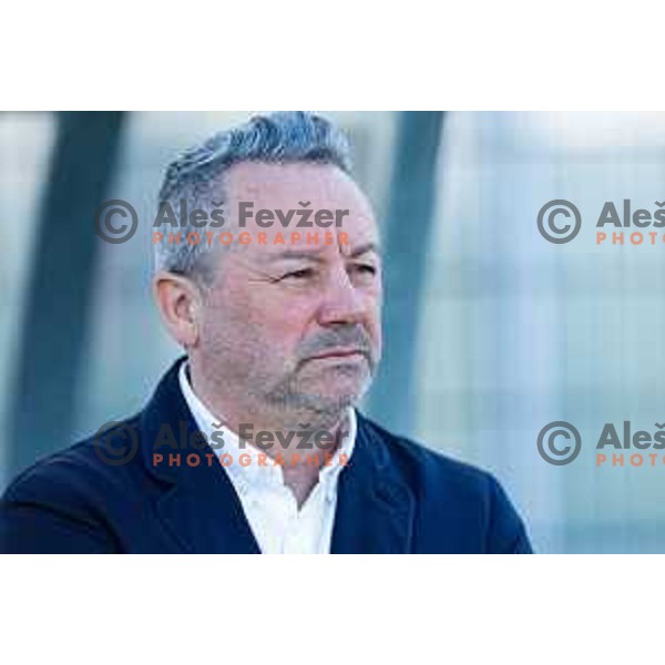 Slavisa Stojanovic, head coach of Koper during Prva liga Telemach 2024/2025 football match between Koper and Bravo Big Bang at Bonifika Stadium in Koper, Slovenia on April 19, 2025