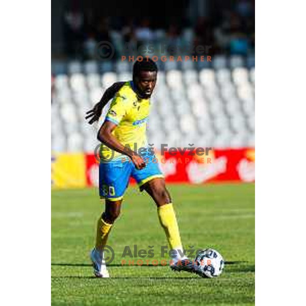 in action during Prva liga Telemach 2024/2025 football match between Koper and Bravo Big Bang at Bonifika Stadium in Koper, Slovenia on April 19, 2025