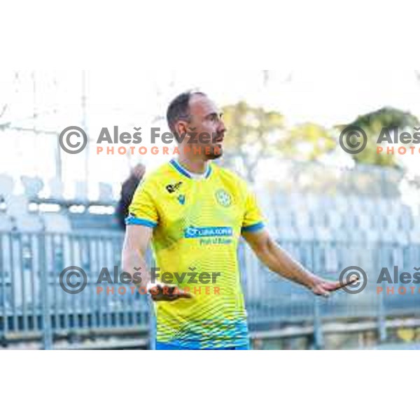 Denis Popovic of Koper in action during Prva liga Telemach 2024/2025 football match between Koper and Bravo Big Bang at Bonifika Stadium in Koper, Slovenia on April 19, 2025