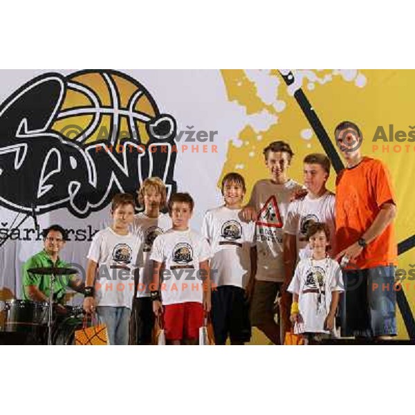 Grand opening of basketball school Sani Becirovic in Tabor hall, Maribor 30.8.2008 