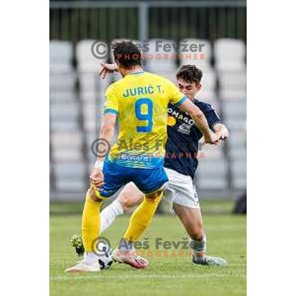 Tomi Juric of Koper in action during semi-final of Pivovarna Union Slovenian Cup 2024/2025 football match between Koper and Bravo Big Bang at Bonifika Stadium in Koper, Slovenia on April 23, 2025