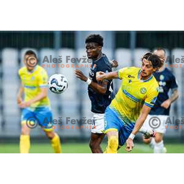 Tomi Juric of Koper in action during semi-final of Pivovarna Union Slovenian Cup 2024/2025 football match between Koper and Bravo Big Bang at Bonifika Stadium in Koper, Slovenia on April 23, 2025