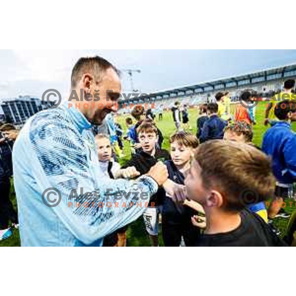 Denis Popovic of Koper in action during semi-final of Pivovarna Union Slovenian Cup 2024/2025 football match between Koper and Bravo Big Bang at Bonifika Stadium in Koper, Slovenia on April 23, 2025