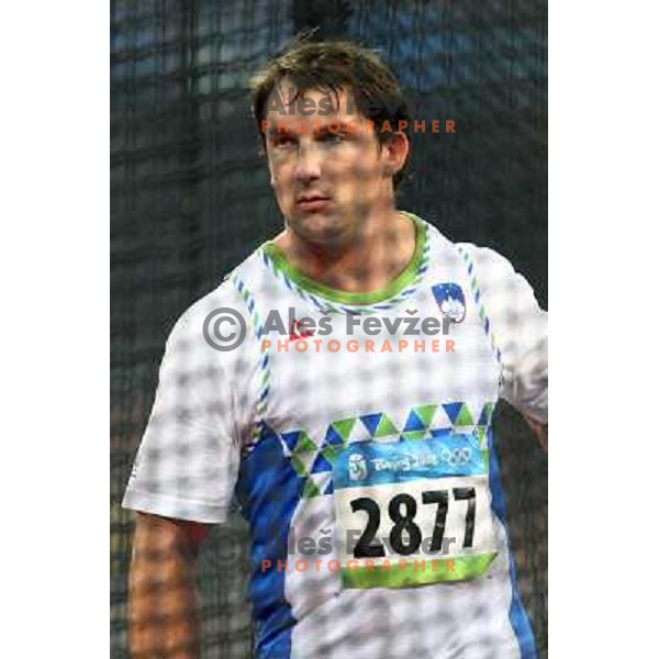 Primoz Kozmus (Slovenia), Olympic gold medalist in hammer throw, Olympic games, Beijing 17.8.2008 