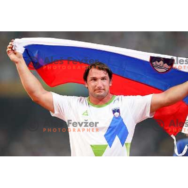 Primoz Kozmus (Slovenia), Olympic gold medalist in hammer throw, Olympic games, Beijing 17.8.2008 