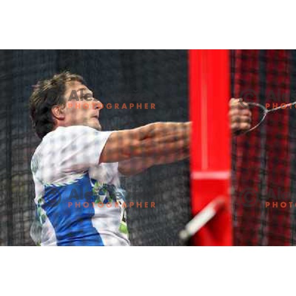 Primoz Kozmus (Slovenia), Olympic gold medalist in hammer throw, Olympic games, Beijing 17.8.2008 