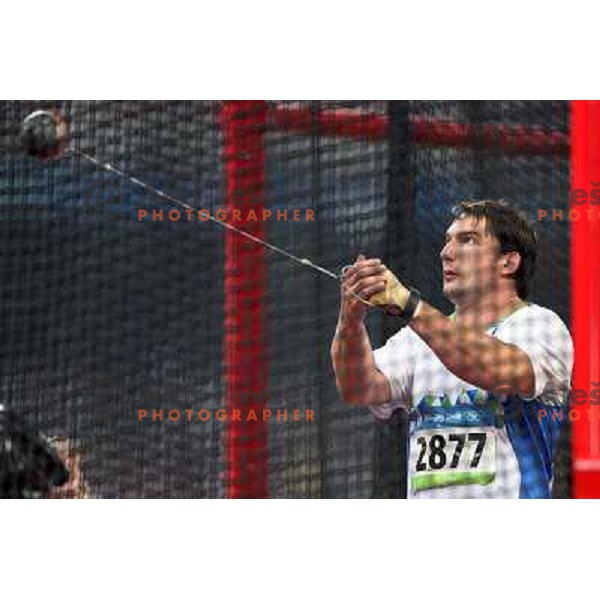 Primoz Kozmus (Slovenia), Olympic gold medalist in hammer throw, Olympic games, Beijing 17.8.2008 