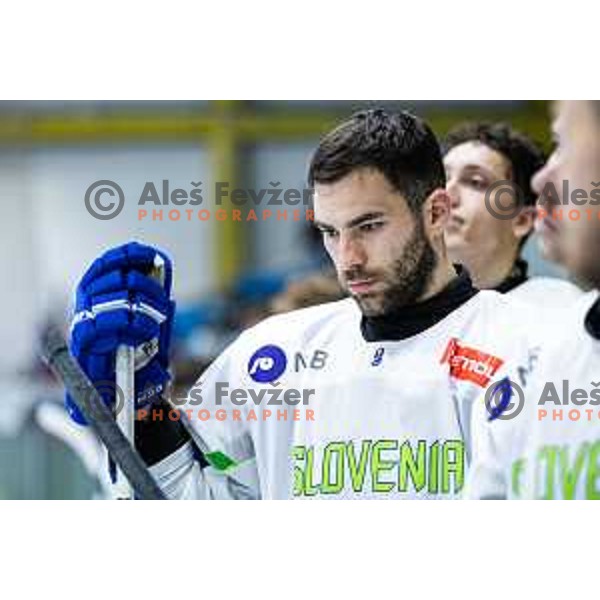 in action during World Championships 2025 preparation ice-hockey match between Slovenia and Poland in Ledna Dvorana, Maribor, Slovenia on April 24, 2025. Photo: Jure Banfi