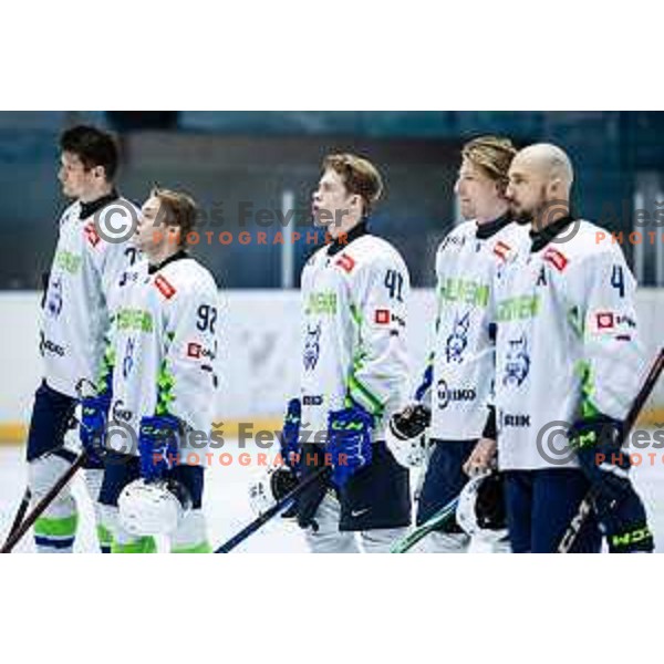 in action during World Championships 2025 preparation ice-hockey match between Slovenia and Poland in Ledna Dvorana, Maribor, Slovenia on April 24, 2025. Photo: Jure Banfi