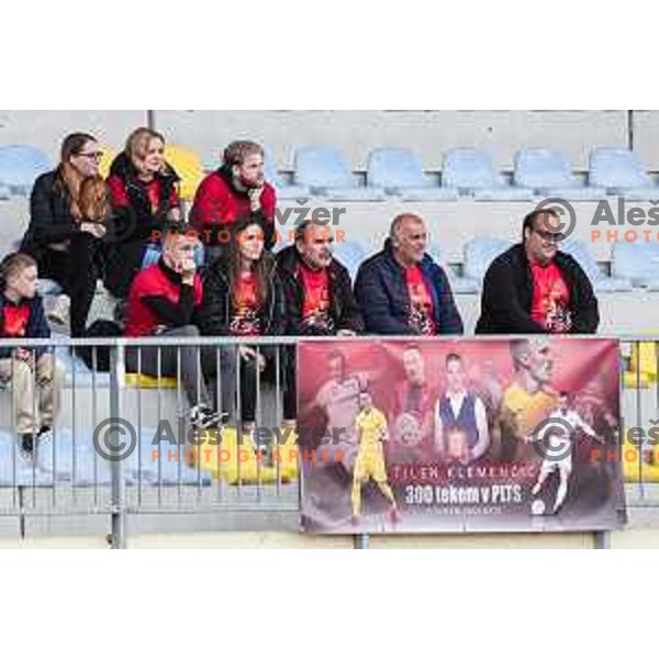 In action during Prva liga Telemach 2024/2025 football match between Domzale and Primorje in Domzale, Slovenia on April 26, 2025