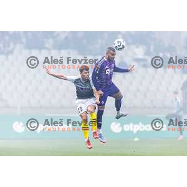 in action during Prva liga Telemach 2024/25 football match between Maribor and Kalcer Radomlje in Ljudski vrt, Maribor, Slovenia on April 26, 2025. Photo: Jure Banfi