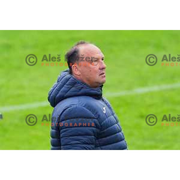Darko Karapetrovic, head coach of Ilirija during 2.SNL football match between Ilirija and Aluminij in Ljubljana, Slovenia on April 26, 2025