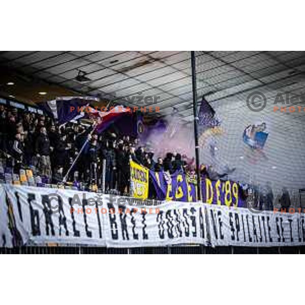 Maribor supporters Viole during Prva liga Telemach 2024/25 football match between Maribor and Kalcer Radomlje in Ljudski vrt, Maribor, Slovenia on April 26, 2025. Photo: Jure Banfi