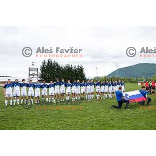 in action during European Conference League rugby match between Slovenia and Bosnia and Herzegovina at Oval Stanezice, Ljubljana, Slovenia on April 26, 2025
