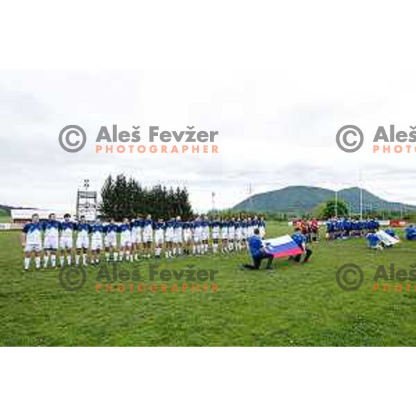 in action during European Conference League rugby match between Slovenia and Bosnia and Herzegovina at Oval Stanezice, Ljubljana, Slovenia on April 26, 2025