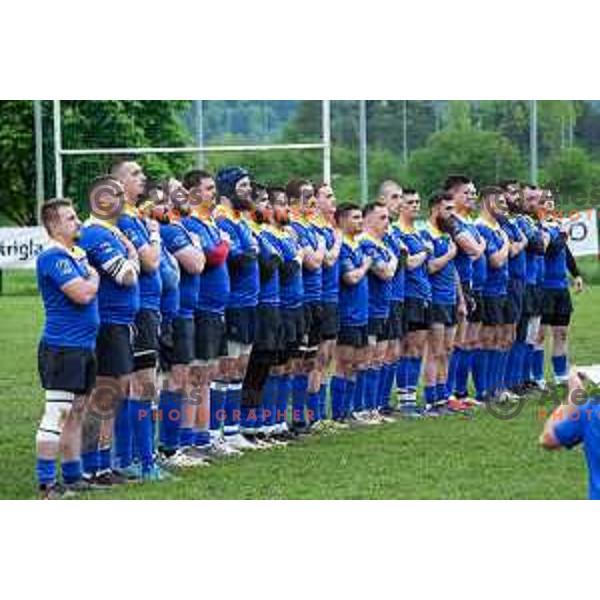 in action during European Conference League rugby match between Slovenia and Bosnia and Herzegovina at Oval Stanezice, Ljubljana, Slovenia on April 26, 2025