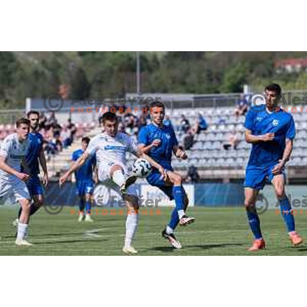 Veljko Mijailovic during Prva liga Telemach 2024/2025 football match between Mura and Domzale in Fazanerija Murska Sobota, Slovenia on April 10, 2025 Photo: Sebastijan Andrejek Bukovec