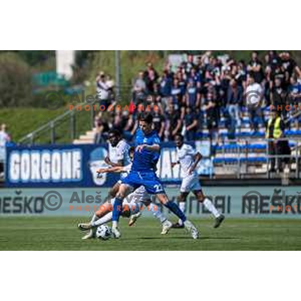 Kristijan Tojcic during Prva liga Telemach 2024/2025 football match between Mura and Domzale in Fazanerija Murska Sobota, Slovenia on April 10, 2025 Photo: Sebastijan Andrejek Bukovec